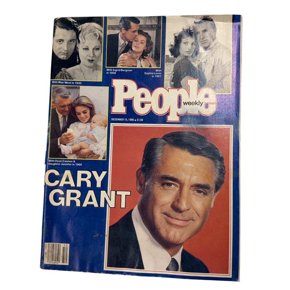 Vintage People Weekly Magazine December 15 1986 Cary Grant Tribute Issue